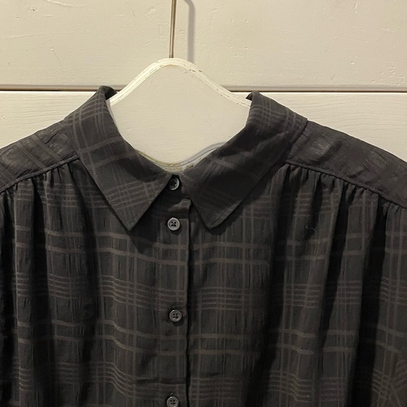 Addition Elle Black Textured Plaid Tunic - Size X - Picture 6 of 9